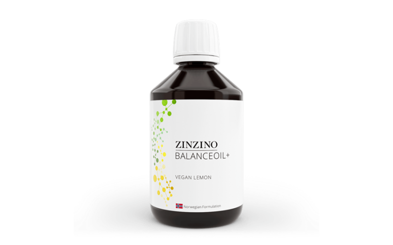 Zinzino BalanceOil+ Vegan 300ml plant-based omega 3 supplement with omega 3 algae oil