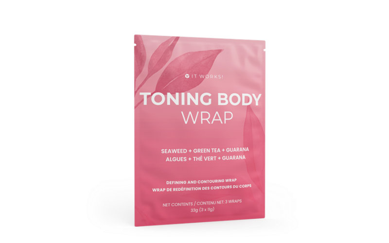 iT Works! Toning Body Wrap (Skinny Wrap) - Packung mit 3 kosmetischen Körperpackungen