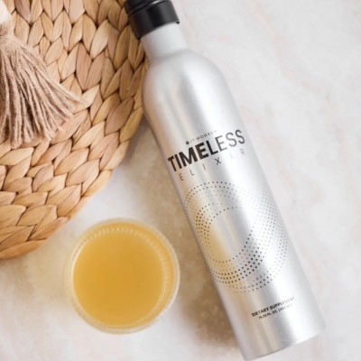 Es funktioniert! TIMELESS - Flasche mit flüssigem Schönheitselixier mit Kollagen